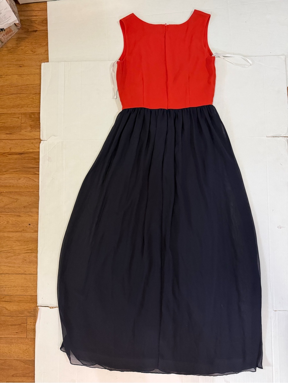 Enfocus Studio Red and Black Cutout Maxi Dress - Picture 4 of 6